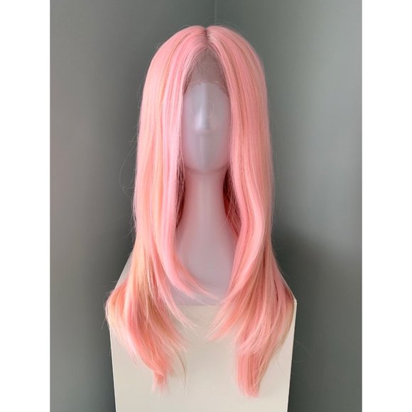 NEW Baby Pink Synthetic Lace front Wig - Picture 1 of 3